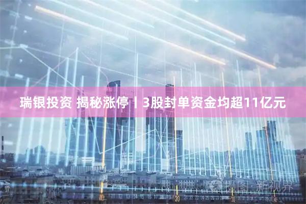 瑞银投资 揭秘涨停丨3股封单资金均超11亿元
